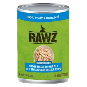 Rawz Dog Shredded Chicken and Mussels in Coconut oil
